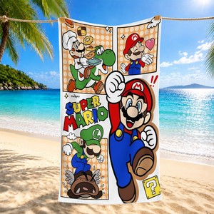 Toalla ChamXue, Toalla <span class=keywords><strong>de</strong></span> Playa con Diseño <span class=keywords><strong>de</strong></span> Dibujos Animados Súper Famosos, Toalla <span class=keywords><strong>de</strong></span> Baño <span class=keywords><strong>de</strong></span> Microfibra para Niños, Linda, Suave y Cómoda - Product Image 3