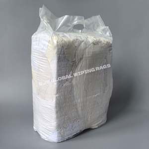 Trapos de Felpa Blancos para Uso Industrial, Bolsas de 10 kg, Alta Absorción de Agua y Aceite, Trapos Mixtos 100% Algodón - Product Image 1
