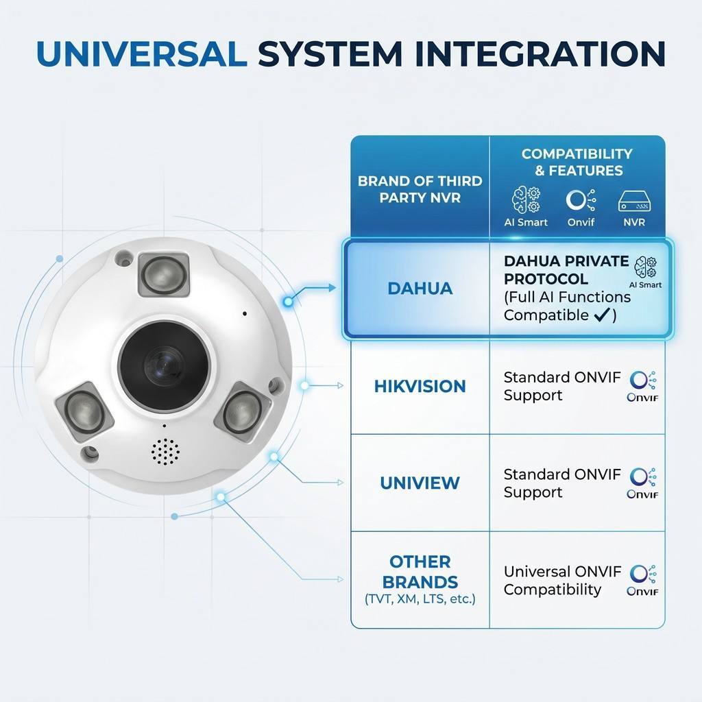Industrial 5MP Metallic Fisheye IP Camera - 360° Wide-Angle Panoramic View · image 4
