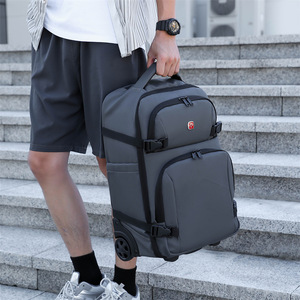 Laptop <b>Backpack</b> <b>Large</b> Capacity Waterproof Trolley Bag Unisex For Travel Business 2024 - Product Image 1