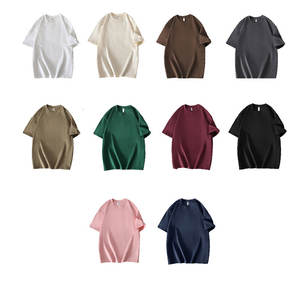 T-shirt en coton pur de 260 g personnalisable, couleur unie, ample, décontracté, polyvalent, à manches courtes - Product Image 4