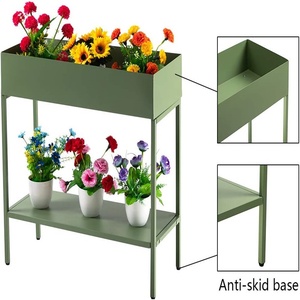 Support de fleurs, structure grimpante, jardinage en plein air, balcon carré, cour, pot de fleurs, bac à fleurs, support de plantes, revêtement en poudre - Product Image 5
