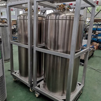 Bidon cryogénique bouteille d'oxygène en acier inoxydable conteneur de stockage de gaz naturel réservoir utilisé réservoir d'azote liquide prix ln2 dewar