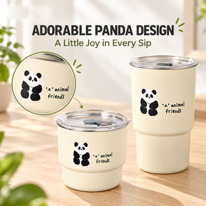 Thermos en acier inoxydable 304 pour design de dessin animé, isolation thermique de 12 à 24 heures, ensemble de tasses de voyage pour voiture, cadeau - Product Image 3