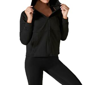 Veste de sport pour femme de haute qualité personnalisée, ample, décontractée, fermeture éclair intégrale, col montant, technique tissée, nylon, veste d'automne - Product Image 6