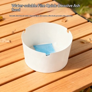 Cendrier jetable en <span class=keywords><strong>film</strong></span> hydrosoluble, gobelet à cigarettes rond MYG016 pour hôtel, restaurant, réunion, respectueux de l'environnement - Product Image 3