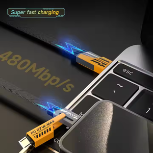 Cable de Carga Rápida USB 4 en 1 de Alta Calidad, con Trenzado de Nailon y Aleación de Zinc, de 27W a 65W, Gran Venta - Product Image 3