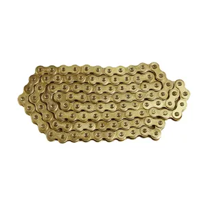 Golden 2 Rivet 415HX120L Motorcycle Chain in Malaysia Gold Motorcycle Parts Customized Package TY Sprocket Grease 40 Mn Steel