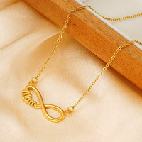 Collier Infinity Mom pour femme, bijoux de cadeau de fête des mères d'amour éternel, collier pendentif maman plaqué or/or rose/argent