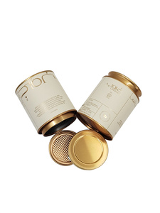 Emballage en papier pour noix, thé, café en poudre, boîte en papier personnalisée, impression dorée, tubes en papier d'emballage - Product Image 4