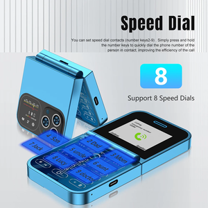 F15 Mini GSM 2 carte SIM caméra arrière liste noire magique appel vocal enregistrement vitesse cadran MP4 torche petit téléphone portable pliable - Product Image 3