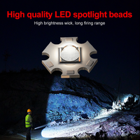 Lampes de travail portables COB Helius super lumineuses, lanternes de camping rechargeables, puissant projecteur LED, lampe torche