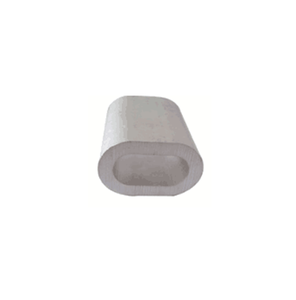 Manchons de serrage ovales en aluminium pour câbles métalliques – Embouts de sertissage pour câbles - Product Image 1