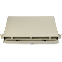 Panel Patch Fiber Optik 12 24 Core 1U 19'' Rak Mount ODF 24 Port Konektor SC Tipe Laci Geser Kotak Sambungan Terminal