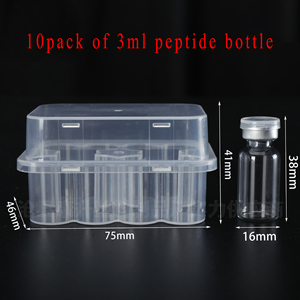 Caja de Almacenamiento de Viales de Plástico PP <span class=keywords><strong>Transparente</strong></span> de 2x3ml al por Mayor para Péptidos, Estuches de Almacenamiento para Botellas de Penicilina de 3ml - Product Image 5