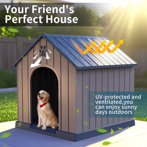 Nichoir <span class=keywords><strong>pour</strong></span> chien d'extérieur de 38 pouces, compatible avec les chiens de petite à grande taille, montage facile, robuste, en bois, <span class=keywords><strong>pour</strong></span> l'extérieur - Product Image 3
