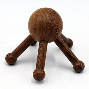 Masajeador de bola de acupuntura de balonmano de madera ala de pollo de Sauce de mar de seda dorada al por mayor para masajeador de rueda de nariz y cuerpo - Product Image 2