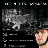 Monoculaire de vision nocturne numérique NVG10 monté sur la tête, lunettes de vision nocturne HD 1080P, enregistrement vidéo, montage sur casque pour la chasse