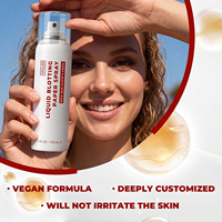 Spray matifiant pour peaux sensibles, contrôle du sébum, brume de maquillage à formule douce, fini mat sans brillance, marque privée