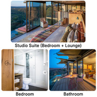 Villa de luxe de style Aman avec suite de glamping et salle de bain pour l'Afrique