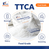 Citrate de trisodium dihydraté (E331) de qualité alimentaire certifié Halal, régulateur d'acidité et tampon de pH pour la boulangerie, les vins à faible teneur en alcool et les préparations instantanées