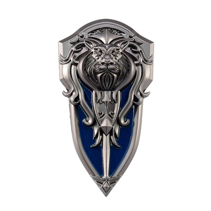 World of Warcraft Lion Shield 9,5 cm 64G Aleación de Zinc artesanía Metal <span class=keywords><strong>pequeño</strong></span> juguete Mini modelo - Product Image 2
