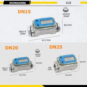 Zj Thông Minh Điện tử nhiên liệu <span class=keywords><strong>Meter</strong></span> <span class=keywords><strong>Flow</strong></span> <span class=keywords><strong>Meter</strong></span> hiển thị kỹ thuật số 1''npt đầu vào/Outlet cho diesel, dầu hỏa, Xăng - Product Image 3