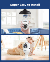 Double objectif zoom optique 10X smart security 360 surveillance ampoule cctv réseau sans fil ptz ip camara lumière wifi ampoule caméra