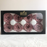 Fleurs éternelles de roses préservées, vente en gros, high-ranking4-5 cm