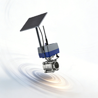 Vanne électrique solaire 4G Wifi Lora, contrôle intelligent sans fil, vanne à boisseau sphérique pour l'irrigation agricole, vanne papillon