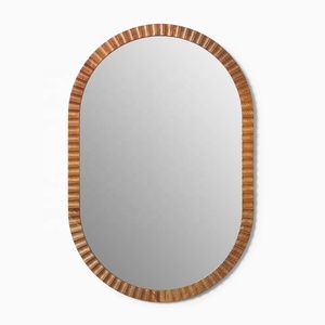Espejo <span class=keywords><strong>de</strong></span> Pared <span class=keywords><strong>de</strong></span> <span class=keywords><strong>Madera</strong></span> Acanalada Contemporáneo SWT 2026 - Product Image 1
