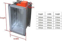 Vanne de régulation de débit d'air électrique flexible en acier inoxydable 304 galvanisé pour conduit de fumée - Économie d'énergie pour hôpitaux et écoles