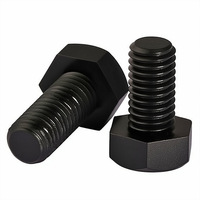 Vis hexagonales externes en nylon noir de haute qualité, fabriquées en Chine, grade A2-70, M4-M10