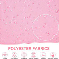 Tablier rose personnalisé en polyester et coton imperméable pour femme, idéal pour la manucure, la cuisine, le nettoyage