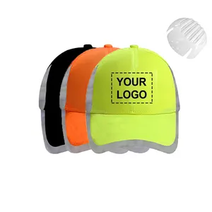 Hi visibility reflective safety bump caps with head protection for construction trucker road worker customized logo