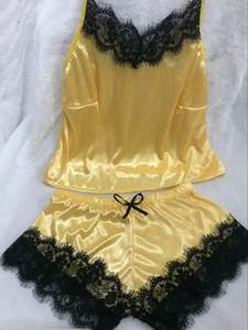 Conjunto de Pijama Sexy de 2 Piezas para Mujer, Pantalones Cortos, Ropa de Dormir, Conjunto de Pijama para Fiesta, Ropa de Dormir - Product Image 4