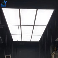 Plafonnier LED carré étanche blanc neutre pour garage, atelier, entrepôt – Service de conception personnalisée