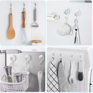 Rõ ràng vòi hoa sen hút cup móc nhiệm vụ nặng nề hút chân không hút cup với Hooks tái sử dụng phòng tắm hút Hooks - Product Image 5