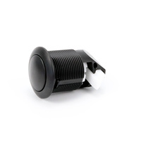 Bouton poussoir noir en ABS anti-rouille avec déverrouillage par empreinte digitale pour porte de meuble de camping-car, caravane, remorque, bateau