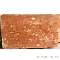 Dalle de marbre Cammy Stone Tea Rose, durable et écologique, pour panneaux d'armoires de cuisine, murs de salle de bain, baignoires, escaliers de villa, extérieur