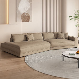Ensembles de meubles modernes haut de gamme de designers italiens, en tissu microfibre, modulaires en forme de L, pour salon et maison - Product Image 1