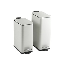Poubelle rectangulaire 5L 10L pour salle de bain toilette poubelle mince étroite avec seau intérieur en plastique