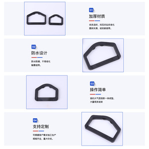 Hebilla en forma de D para bolsas de plástico, cierre grueso y duradero para accesorios de bolsos, tipo anillo de color sólido - Product Image 1