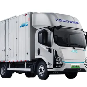 JMC 3 인승 배달 트럭 새로운 에너지 자동차 순수 전기 500KM 범위 EV 화물 트럭 트럭 6T