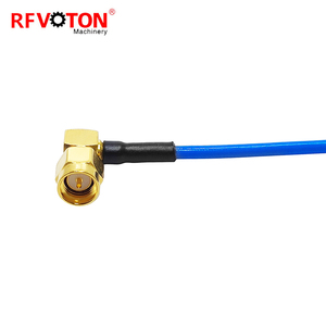 N dişi flanş dağı <span class=keywords><strong>SMA</strong></span> erkek dik açı konektörü RG402 SS402 için 0.141 ''yarı esnek <span class=keywords><strong>RF</strong></span> kablosu anten uzatma - Product Image 6