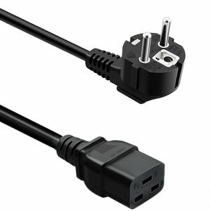 สายไฟ C19 IEC หัวปลั๊ก CEE ตัวผู้ 16A สาย PVC แบบ SJT สำหรับใช้งานในยุโรป - Product Image 1