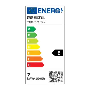 Lámpara LED G9 de 7W, luz blanca, eficiente energéticamente, 25000 horas de vida útil, ideal para iluminar hogares y espacios. - Product Image 3
