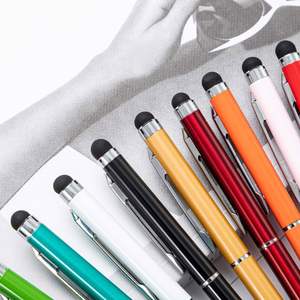 Personalized Metal Stylus Aluminum Body 2-In-1 Touchscreen Ballpoint <b>Pen</b> for Promotional Gift Bulk Orders - Product Image 3