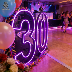 Décorations tendance pour événements festifs 2026 – Fournitures pour fêtes d'anniversaire 2e, 10e, 15e, 21e, 30e, 40e anniversaire – Décorations d'anniversaire roses, bleues et violettes - Product Image 5