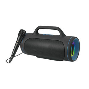 HOME DIGITALOME SPA-108 10W <b>Wireless</b> Portable <b>Bluetooth</b> Speaker with RGB LED Lighting and <b>Microphone</b> for Outdoor and Home Use - Product Image 1
